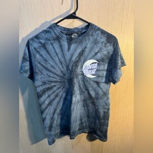 Women’s Santa Cruz Blue Tie-Dye Short Sleeve Tee Size Small